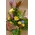 Ανθοπωλεία flowershop.gr Καλάθι με πολύχρωμα λουλούδια & πρασινάδες.