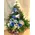 Arrangement with blue colored roses.