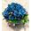 Μπλε Τριαντάφυλλα (20)τεμ. σε βάζο με διακοσμητική άμμο!!! (Μόνο για την ΑΤΤΙΚΗ) Πολυτελές