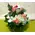 Season flowers arrangement in small basket.Special.