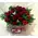 Red Roses Arrangement (31) Heads In Glass.