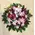 Condolences wreath EXTRA  (pink) (diam. appr 1,00m)