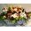 Big basket  with multi colored season flowers