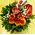 Season flowers arrangement in small basket.Special.