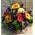 Happy  Spring with Joyful  Flowers in Basket