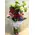 Flower bouquet with oriental lillies in glass vase with chipped colored oasis moss and gel!!!