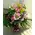 Spring flowers in glass vase. Exclusive.