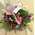 Spring pink & blue basket small but lovely!!! (ideal  for twins baby boy & girl)