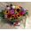 Flower arrangement "Multi Color Parade". Glass or Basket.