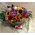 Flower arrangement "Multi Color Parade". Glass or Basket.
