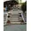 Wedding flower & candles decoration Exterior corridor. Romantic.