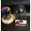 Rose Preserved "RAINBOW"  in "Glass Fanus" Diam 12 cm Height 14 cm .