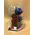 Roses Preserved in "Glass Fanus" Diam 17 cm Height 24 cm . Blue + Red (4) heads.
