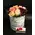 Roses in decorative  15 cm χ 15 cm  "Divine  Hatbox". (7) heads.