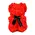 Roses Teddy Bear. Dim. 25cm. In "Decorative Package ". (1)piece. Blue, Pink, Red, White.  Roses Teddy Bear. Dim. 25cm. In "Decorative Package ". (1)piece. Blue, Pink, Red, White.