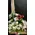 Flower arrangement in basket with season exclusive flowers