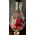 ​Valentine's Roses arrangement in Drop Vase with Led Lights decoration & Helium Balloon.