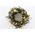Christmas Wreath decorated with decoration, twigs, moss, balls, pinecones and abies nobilis. Diam. 35cm (Red, silver, gold)