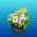 Roses and flowers  in decorative  15 cm χ 15 cm  Divine  Hatbox.