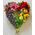 Valentine's Flower Heart. Oasis moss colored base (width 18cm). Maximum width with flowers (appr.30cm). Random Colors!!!
