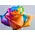 21) "Rainbow"  roses bouquet. Super week offer!!!