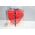 Roses "Heart". 25cm. In "Decorative Dispaly Box" Available in White, Pink & Red. (artificial roses)
