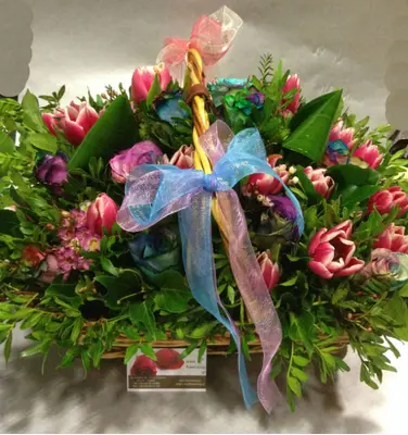 Rainbow roses & Tulips Exclusive