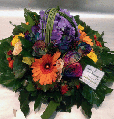 Kαλοκαιρινος δισκος με τριανταφυλλα Rainbow