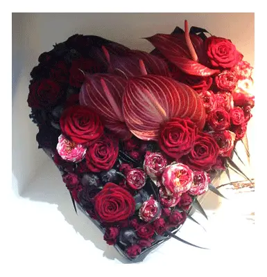 Heart of flowers