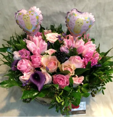 Arrangement  for new born baby girls "Twins" !!