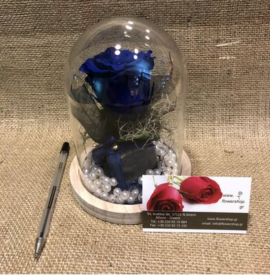 Τριαντάφυλλο βαλσαμωμένο (1) Τεμ. σε σύνθεση. "Η Πεντάμορφη & Το Τέρας " Σπέσιαλ.