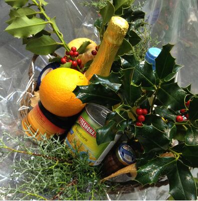 Basket Wine + Champagne + Chocolates .... and a lot more goodies  !!!