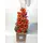 Gerbera "tower" in glass vase with decorative colored gel