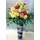 Ανθοπωλεία flowershop.gr Τριαντάφυλλα (40) τεμ.Εκουαδόρ Α' ποιότητος + Βάζο + Διακόσμηση με χρωματιστή άμμο!!!