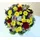 Spring joyful wreath with season colored flowers!!!(on oasis moss base diam.appr. 0,30m)