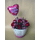 Roses in ceramic pot