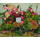 Garden with flowers in small basket