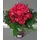(40) pink roses in glass vase with colored water