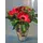 Pebbles "Oasis Moss" in glass vase with season summer flowers