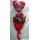 Τριαντάφυλλα (21) τεμ. ανθοδέσμη και μπαλόνι