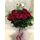 (31) κόκκινα τριαντάφυλλα Ολλανδικά μπουκέτο με πρασινάδες +  Βάζο .Σούπερ προσφορά.