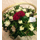 Καλάθι με λευκά τριαντάφυλλα & (2) κόκκινα