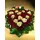 Valentine's heart with (50) red roses + Decoration