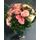 Pink Exclusive Big Headed Ecuador Roses Bouquet + Vase