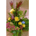 Ανθοπωλεία flowershop.gr Καλάθι με πολύχρωμα λουλούδια & πρασινάδες.