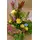 Ανθοπωλεία flowershop.gr Καλάθι με πολύχρωμα λουλούδια & πρασινάδες.
