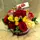 Multi Colored (20) roses in glass !