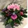 Winter "Snowy Vase" with elegant flowers.