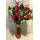 Callas in glass vase with decoration (10) stems