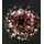 Wreath with pink flowers !!! (on oasis moss base diam.appr. 0,50m).